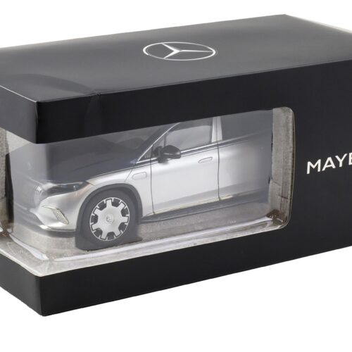 1:18 NZG Mercedes Maybach EQS 680 SUV nautic blue/ hightech silver DEALER VERSION