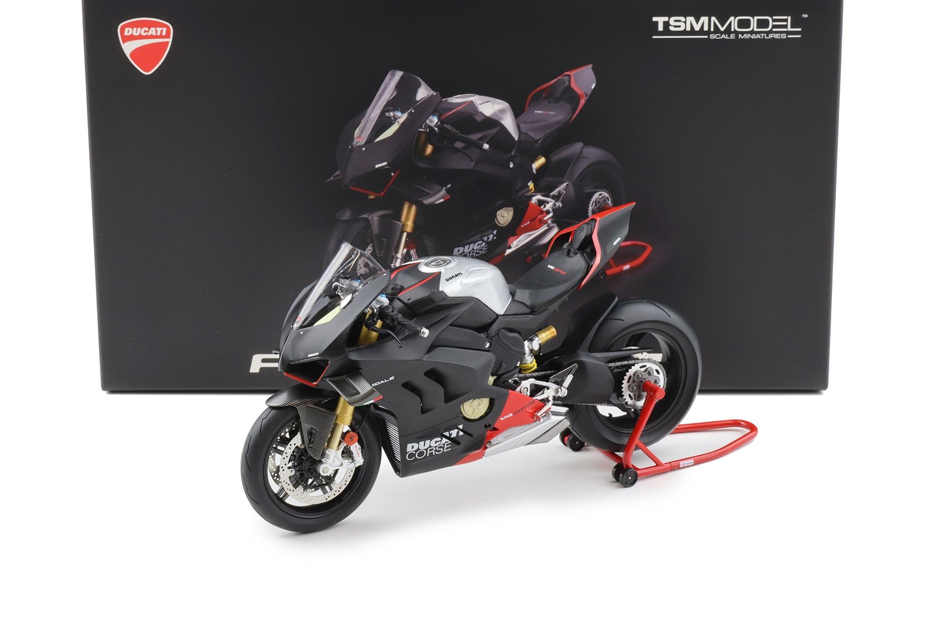 1:12 TSM Model Ducati Panigale V4 SP2 Bike 2023 black TSMMC0019
