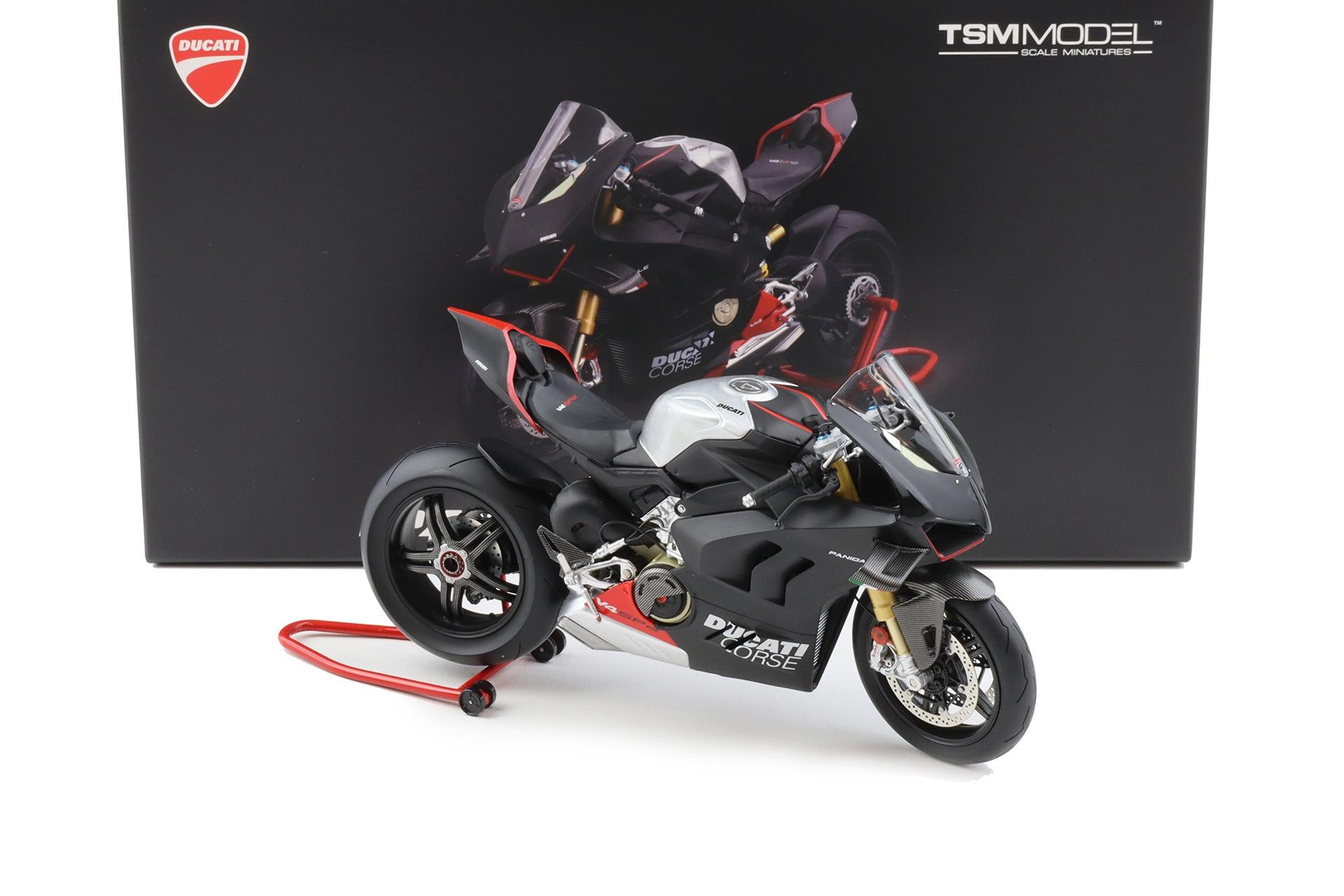 1:12 TSM Model Ducati Panigale V4 SP2 Bike 2023 black TSMMC0019