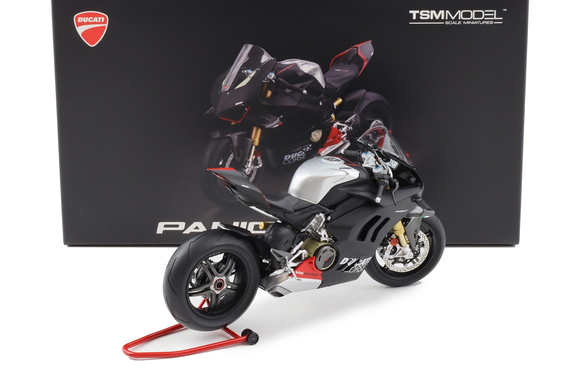 1:12 TSM Model Ducati Panigale V4 SP2 Bike 2023 black TSMMC0019