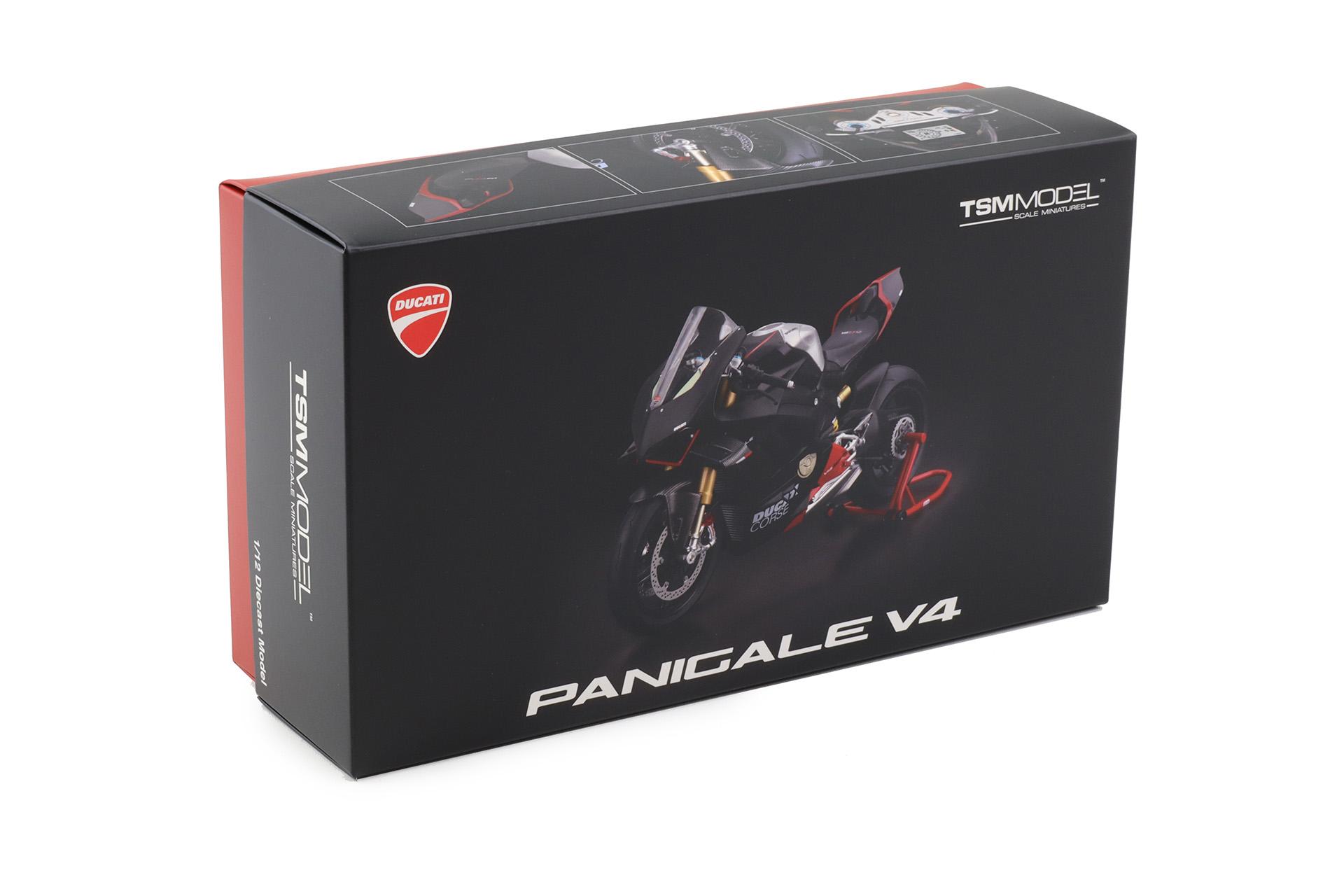 1:12 TSM Model Ducati Panigale V4 SP2 Bike 2023 black TSMMC0019