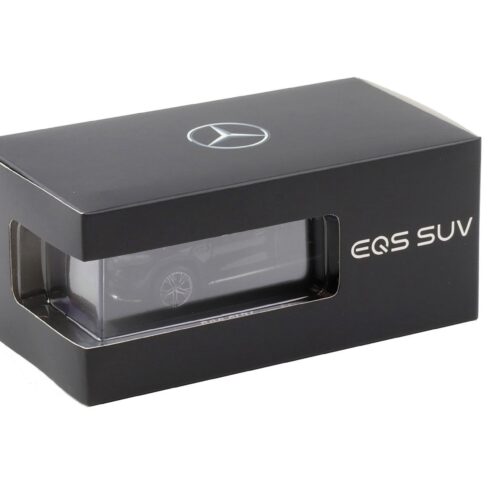 1:43 Spark Mercedes EQS SUV X296 Electric Art Line obsidian black DEALER VERSION