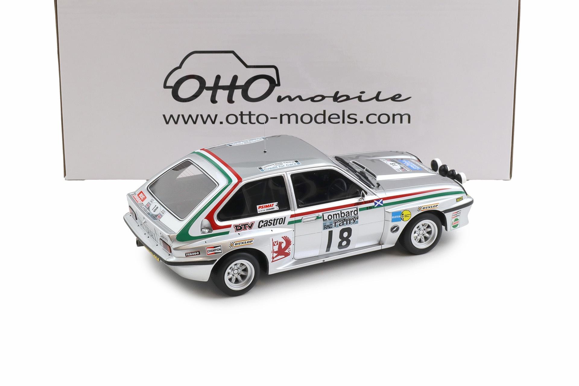 1:18 OTTO mobile OT1225 Vauxhall Chevette 2300 HSR Lombard Rally RAC 1980