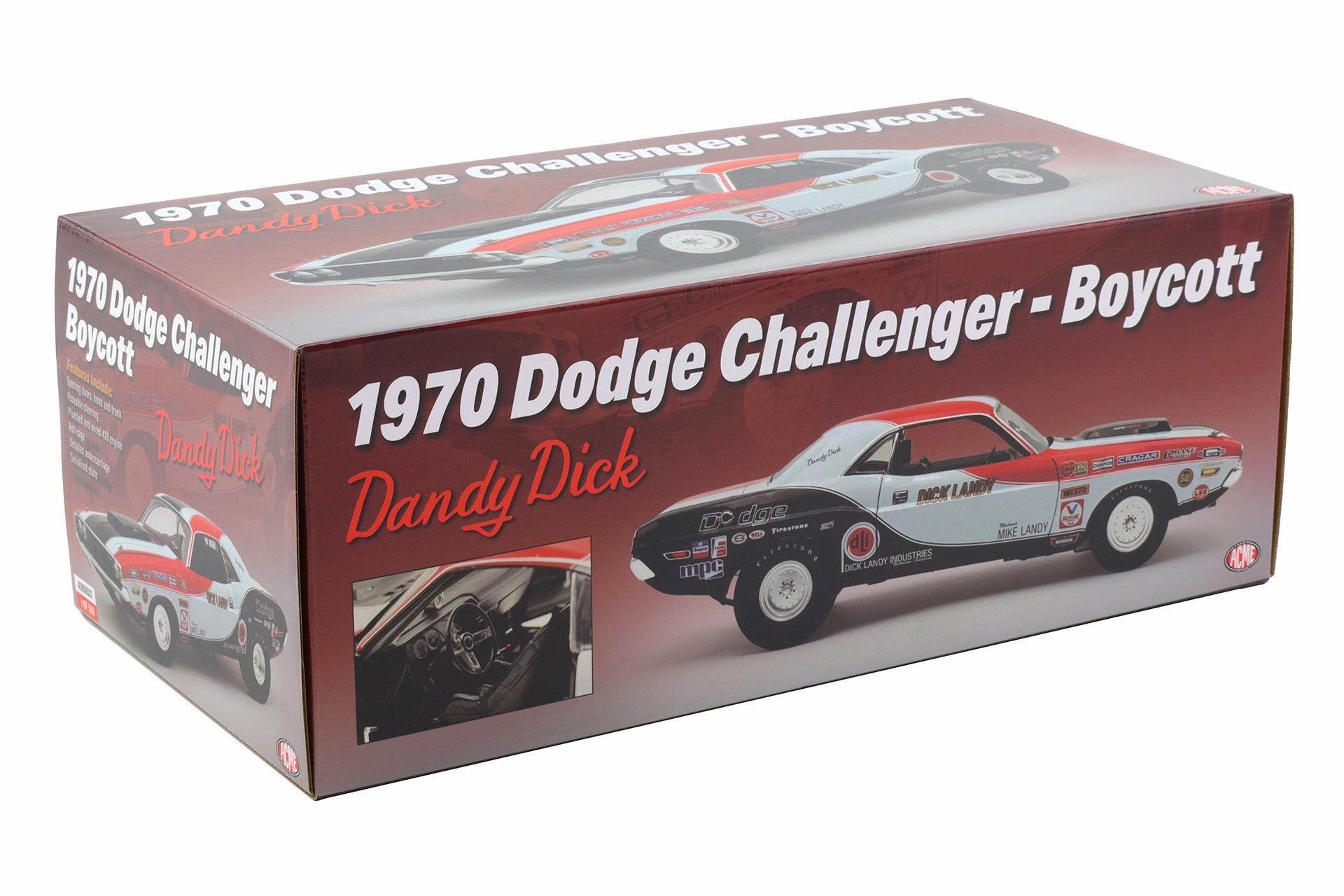 1:18 ACME 1970 Dodge Challenger 426 Hemi Boycott Dandy Dick A1806031