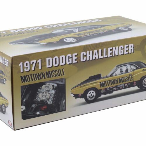 1:18 ACME 1971 Dodge Challenger Coupe MOTOWN MISSLE black/ yellow A1806032