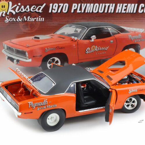 1:18 ACME 1970 Plymouth Hemi Cuda Sox & Martin Sun Kissed orange A1806139