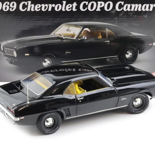 1:18 ACME 1969 Chevrolet COPO Camaro 1 of 1 black with yellow A1805736