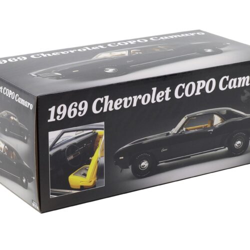1:18 ACME 1969 Chevrolet COPO Camaro 1 of 1 black with yellow A1805736