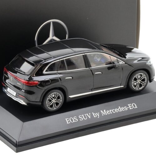 1:43 Spark Mercedes EQS SUV X296 Electric Art Line obsidian black DEALER VERSION