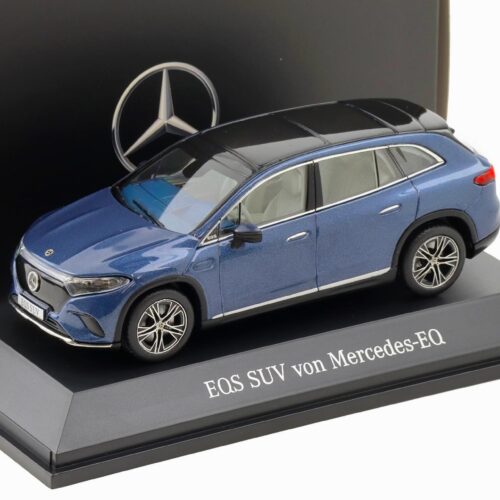 1:43 Spark Mercedes EQS SUV X296 Electric Art Line sodalite blue DEALER VERSION