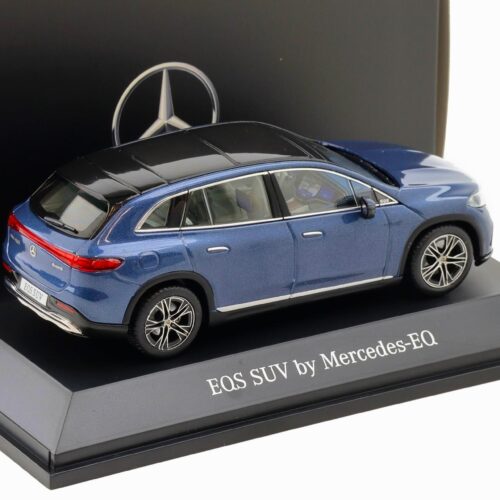 1:43 Spark Mercedes EQS SUV X296 Electric Art Line sodalite blue DEALER VERSION