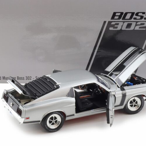1:18 ACME 1970 Ford Mustang Boss 302 Coupe Special Order light grey A1801893