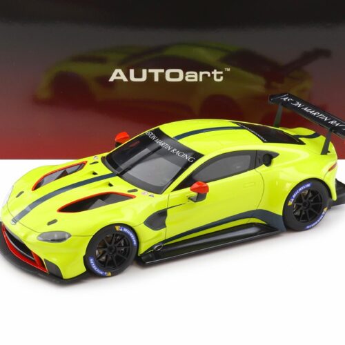 1:18 AUTOart Aston Martin Vantage GTE Le Mans Pro 2018 Presentation Car green with stripes