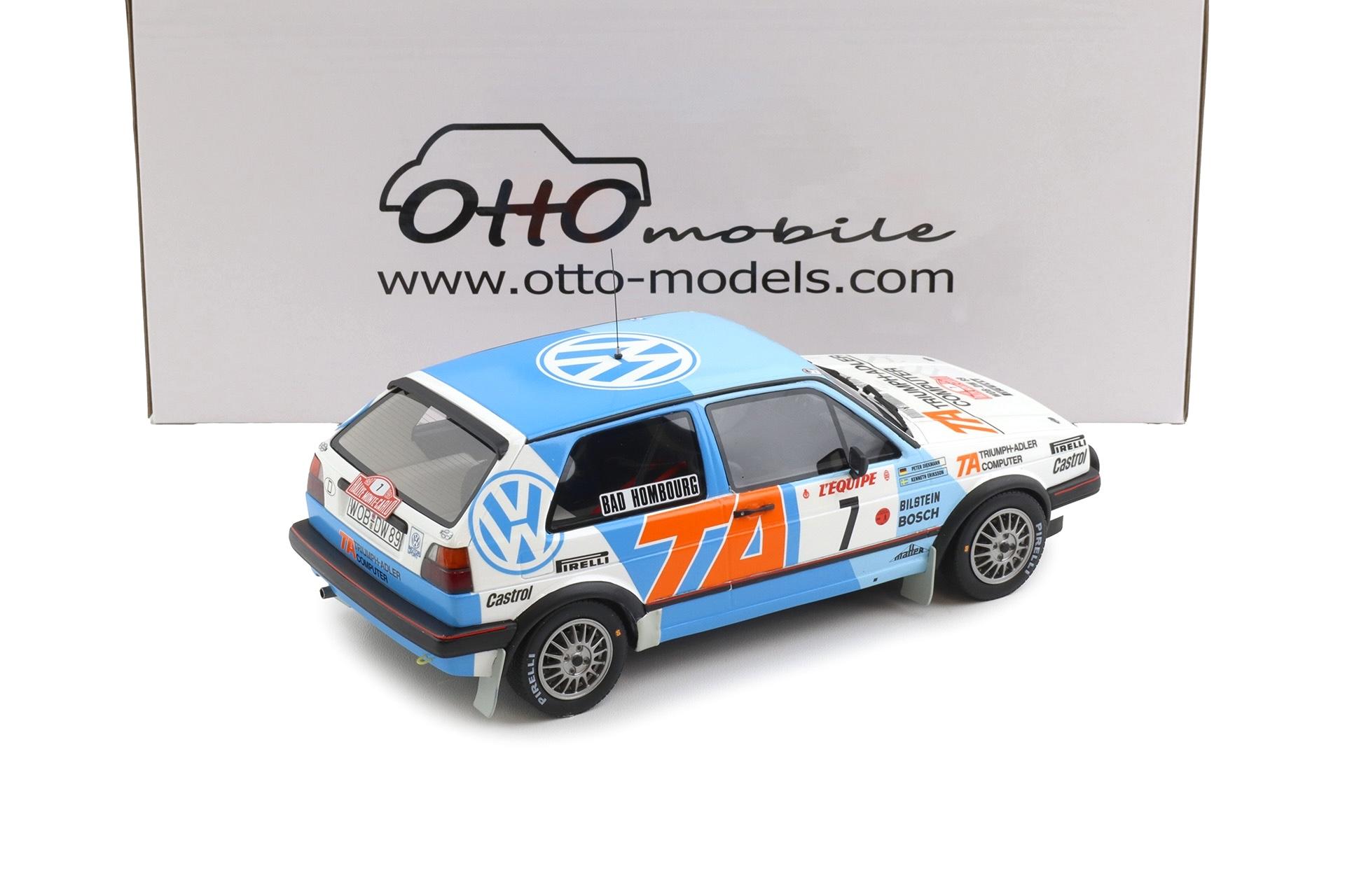 1:18 OTTO mobile OT852 VW Golf 2 GTI 16V GR.A #7 Monte Carlo 1987