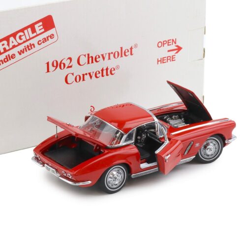1:24 Danbury Mint 1962 Chevrolet Corvette Convertible Roman red
