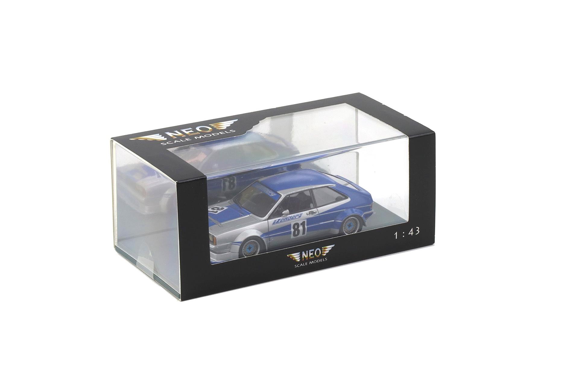 1:43 NEO VW Scirocco Gr.2 Zender DRM 1978 #81 silver/blue