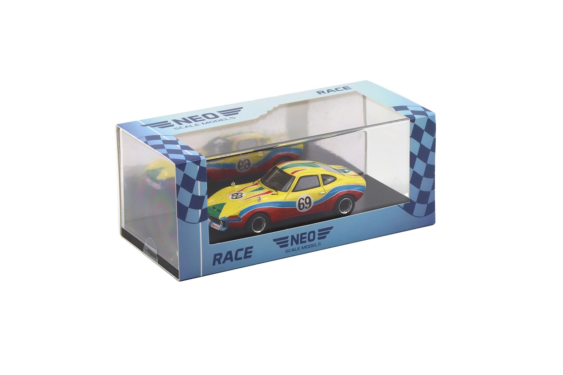 1:43 NEO Opel GT Steinmetz Gr. 4 Bert Dolk Nürburgring GP 1972 #69