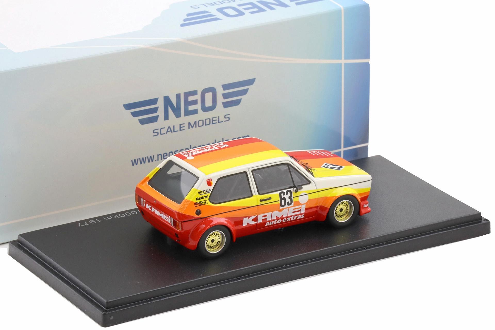 1:43 NEO VW Golf 1 Gr. 2 KAMEI Nürburgring 1000km 1977 #63