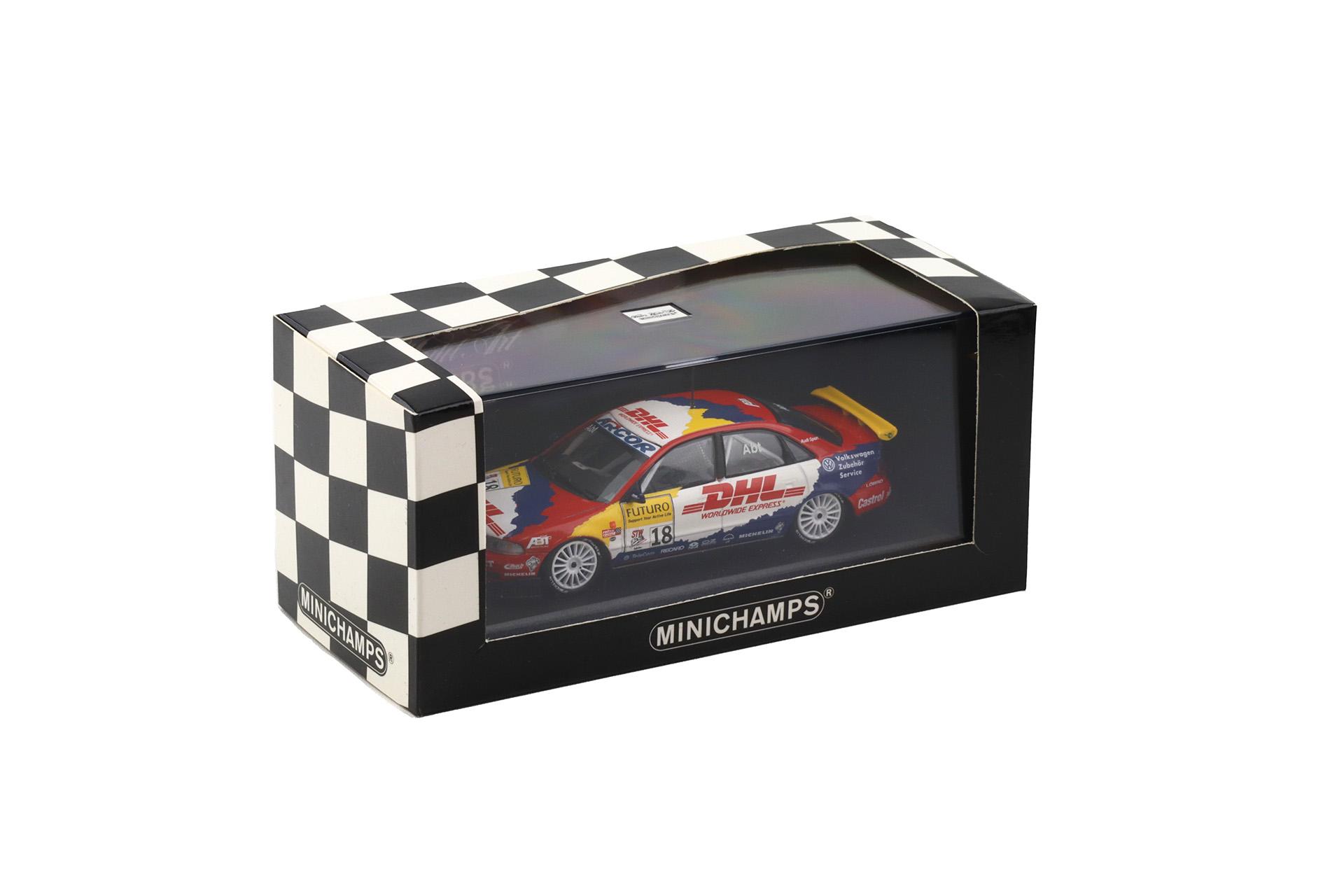 1:43 Minichamps Audi A4 STW 1998 Team Abt Ch. Abt #18 DHL