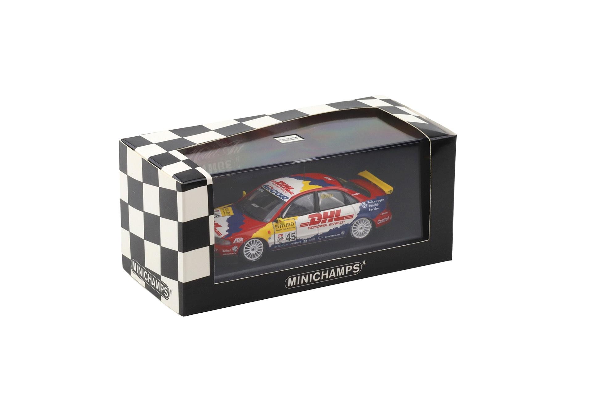 1:43 Minichamps Audi A4 STW 1998 Team Abt F.Biela #45 DHL