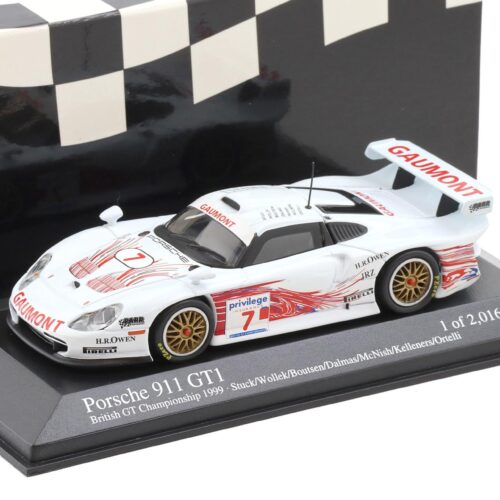1:43 Minichamps Porsche 911 996 GT1 British GTC 1999 #7 Stuck/ Wollek/ Boutsen