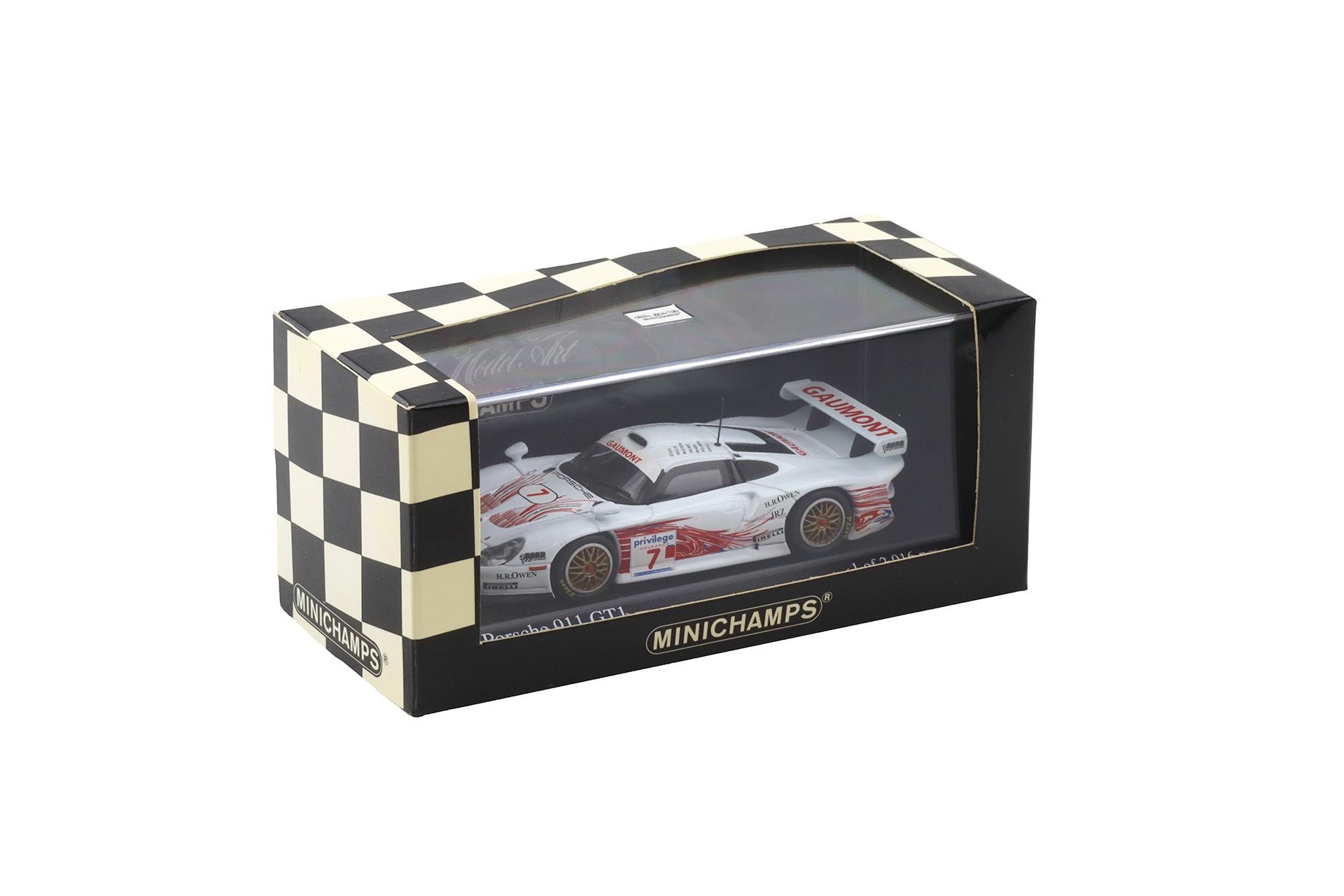 1:43 Minichamps Porsche 911 996 GT1 British GTC 1999 #7 Stuck/ Wollek/ Boutsen