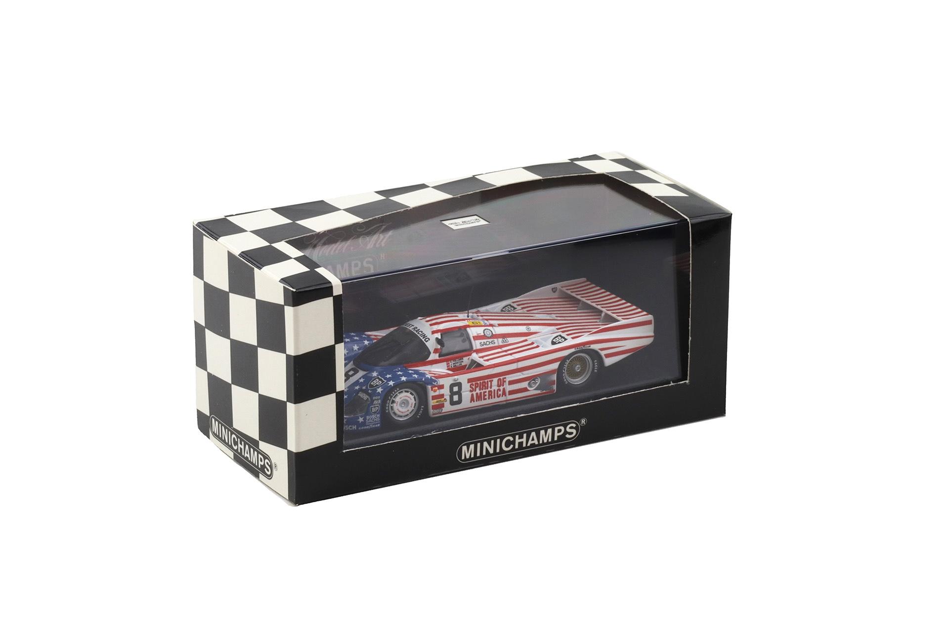 1:43 Minichamps Porsche 956 L 1986 Stars and Stripes #8 Follmer/Morton/Miller
