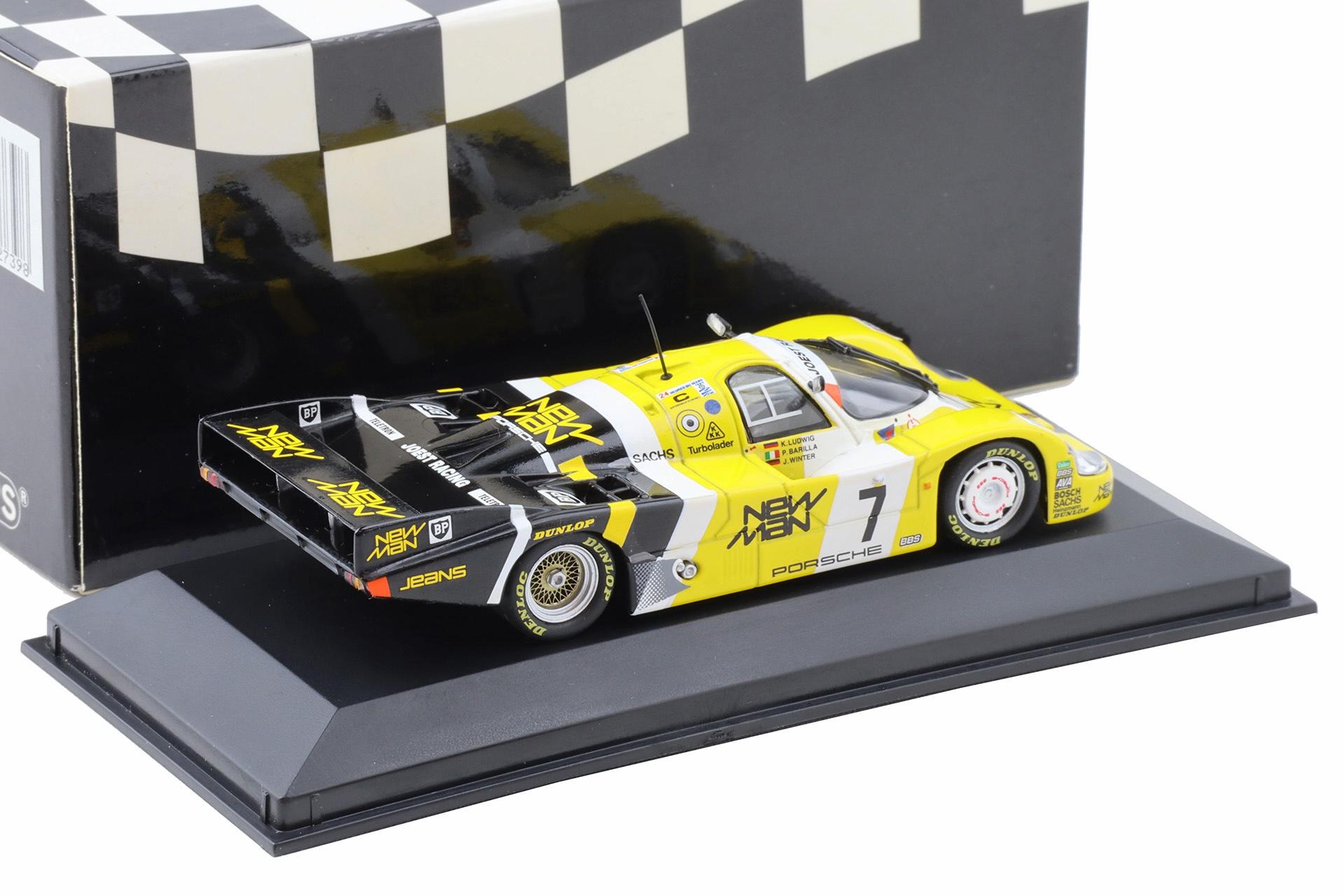 1:43 Minichamps Porsche 956 L 1st Le Mans 1985 New Man #7 Ludwig/Winter/Barilla