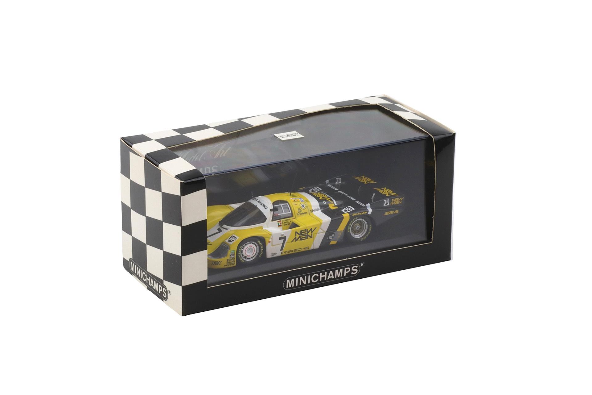 1:43 Minichamps Porsche 956 L 1st Le Mans 1985 New Man #7 Ludwig/Winter/Barilla
