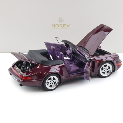 1:18 Norev Porsche 911 964 Carrera 2 WTL Cabriolet 1992 Amethyst - Limited 200 pcs.