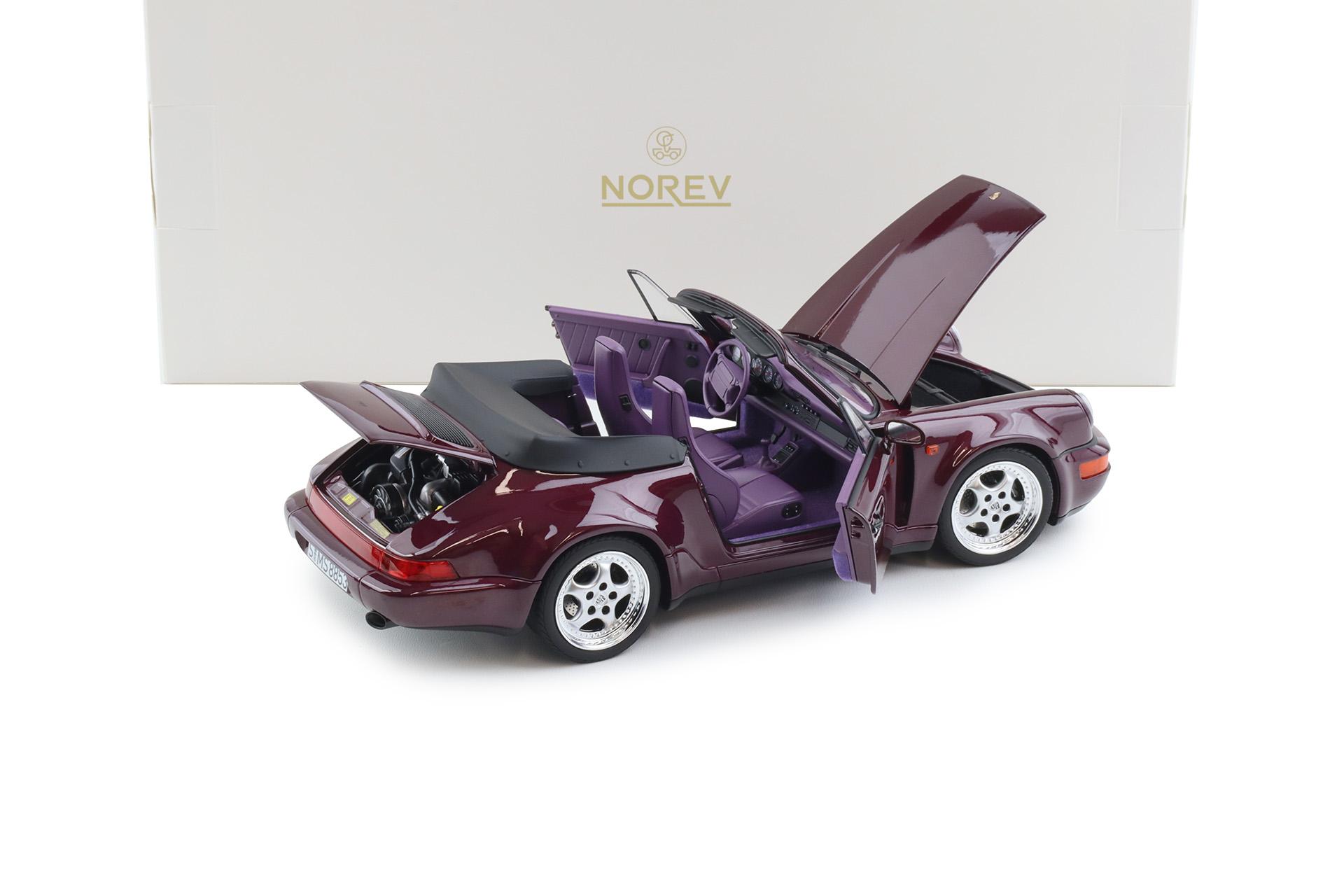 1:18 Norev Porsche 911 964 Carrera 2 WTL Cabriolet 1992 Amethyst - Limited 200 pcs.