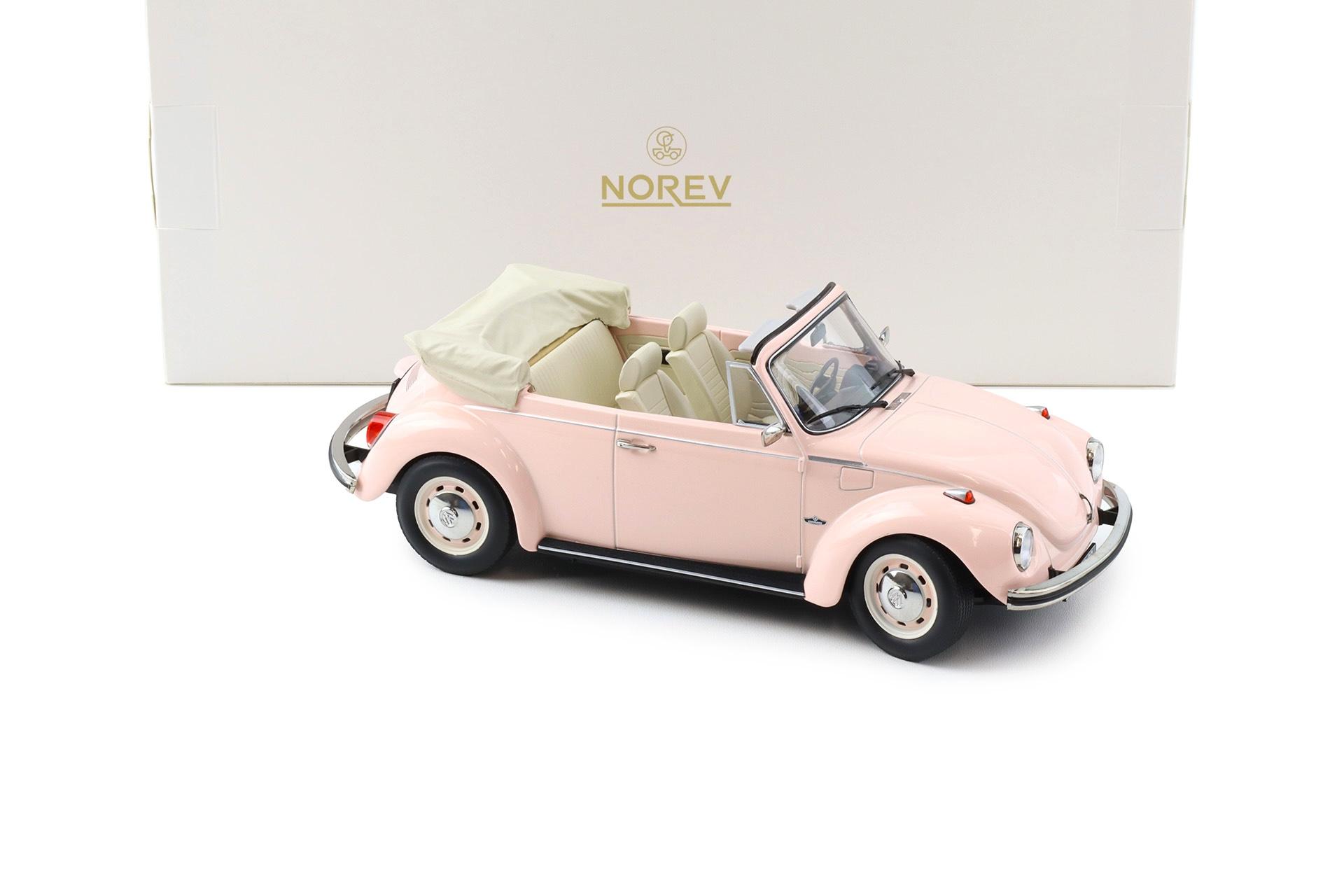 1:18 Norev VW 1303 Käfer Beetle Cabriolet pink 1972 - Limited 200 pcs.