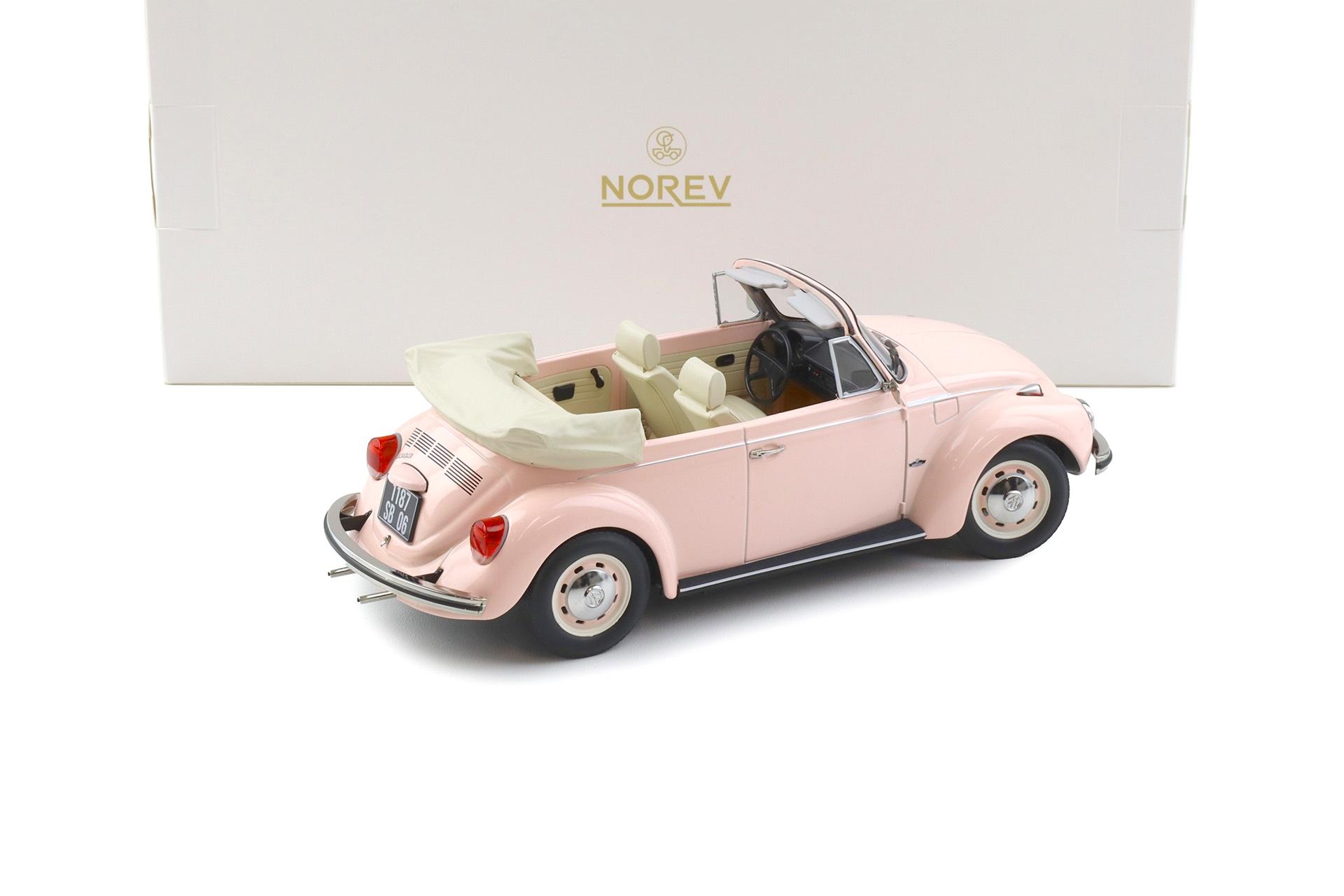 1:18 Norev VW 1303 Käfer Beetle Cabriolet pink 1972 - Limited 200 pcs.
