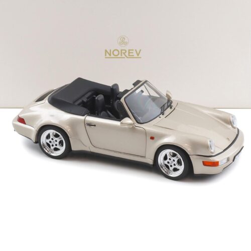 1:18 Norev Porsche 911 964 Carrera 2 WTL Cabriolet 1992 Zermatt silver
