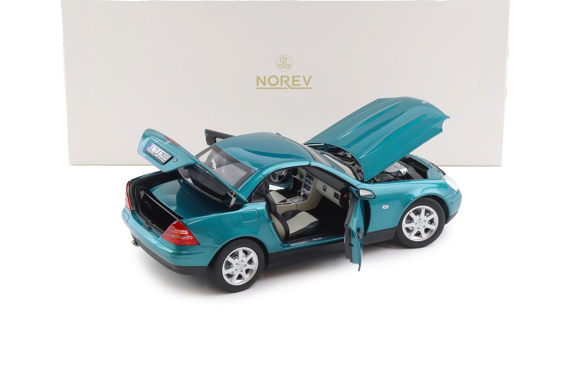 1:18 Norev Mercedes SLK Roadster R170 Vivianit green metallic 1996