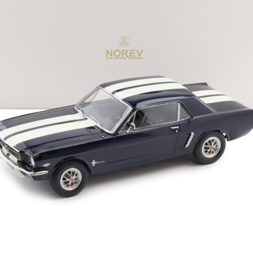 1:18 Norev Ford Mustang Hardtop Coupe 1965 Nightmist blue metallic