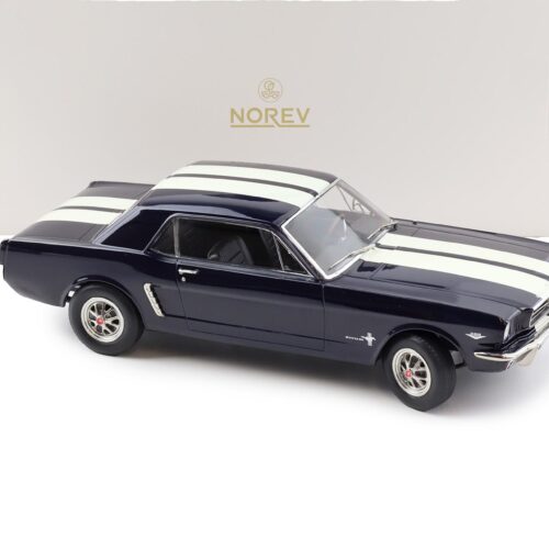 1:18 Norev Ford Mustang Hardtop Coupe 1965 Nightmist blue metallic