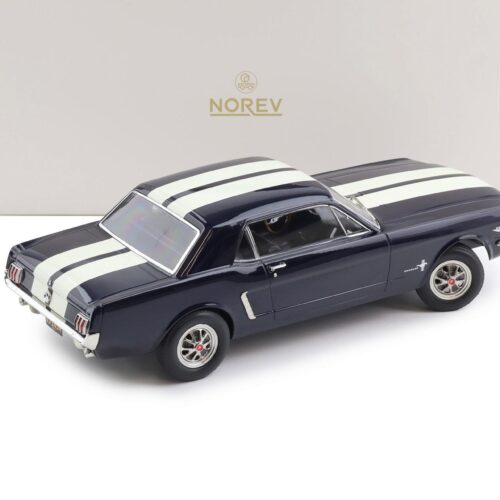1:18 Norev Ford Mustang Hardtop Coupe 1965 Nightmist blue metallic