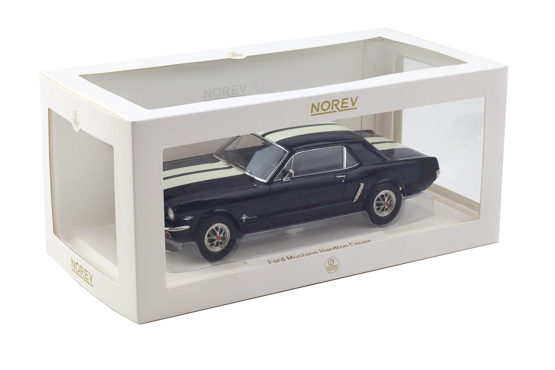 1:18 Norev Ford Mustang Hardtop Coupe 1965 Nightmist blue metallic
