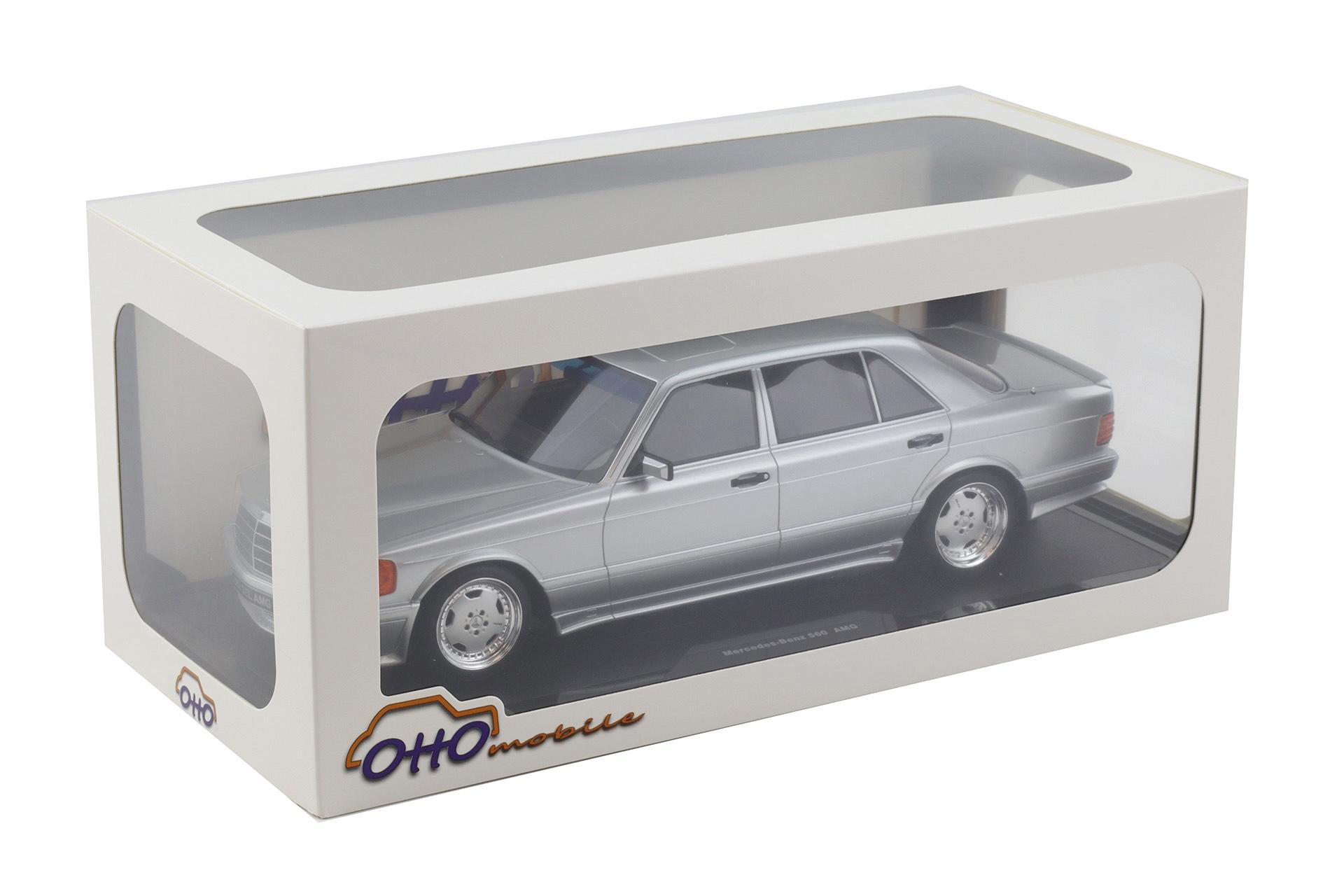 1:18 OTTO mobile OT1251 Mercedes 560 SEL 6.0 AMG W126 Limousine Brillant silver 1989