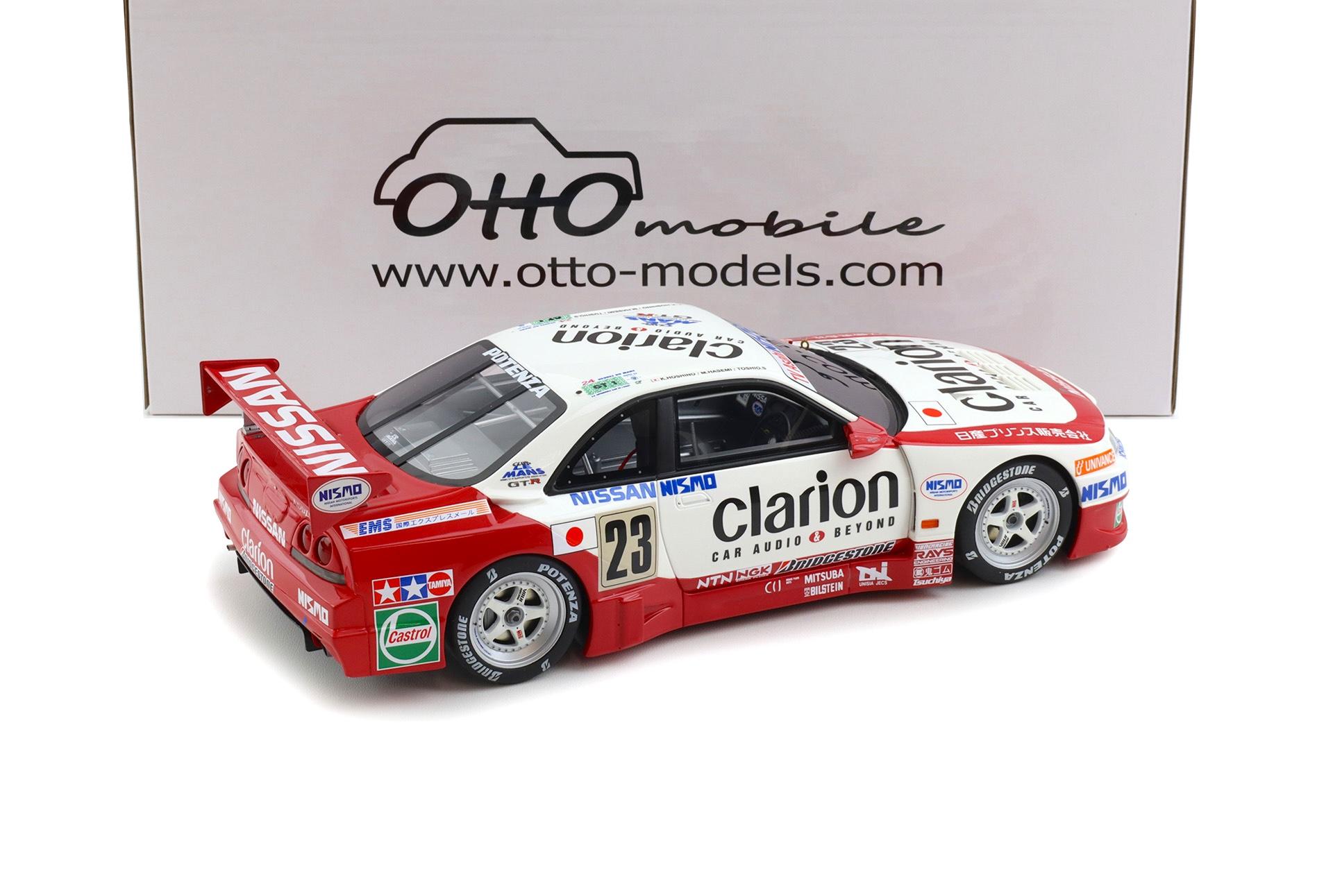 1:18 OTTO mobile OT1232 Nissan Skyline R33 GT-R Nismo LM #23 Clarion 1996
