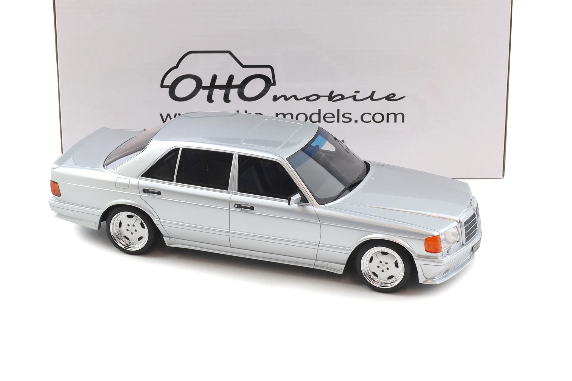 1:18 OTTO mobile OT1251 Mercedes 560 SEL 6.0 AMG W126 Limousine Brillant silver 1989