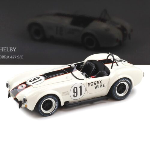 1:18 Kyosho Shelby Cobra 427 S/C #91 Essex Wire white/ dark blue 08047EW