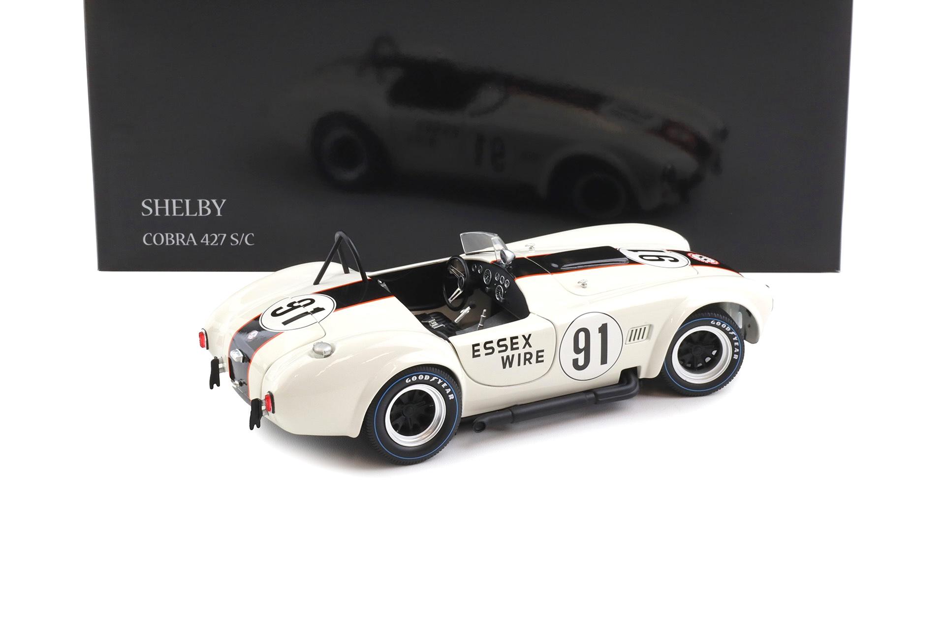 1:18 Kyosho Shelby Cobra 427 S/C #91 Essex Wire white/ dark blue 08047EW
