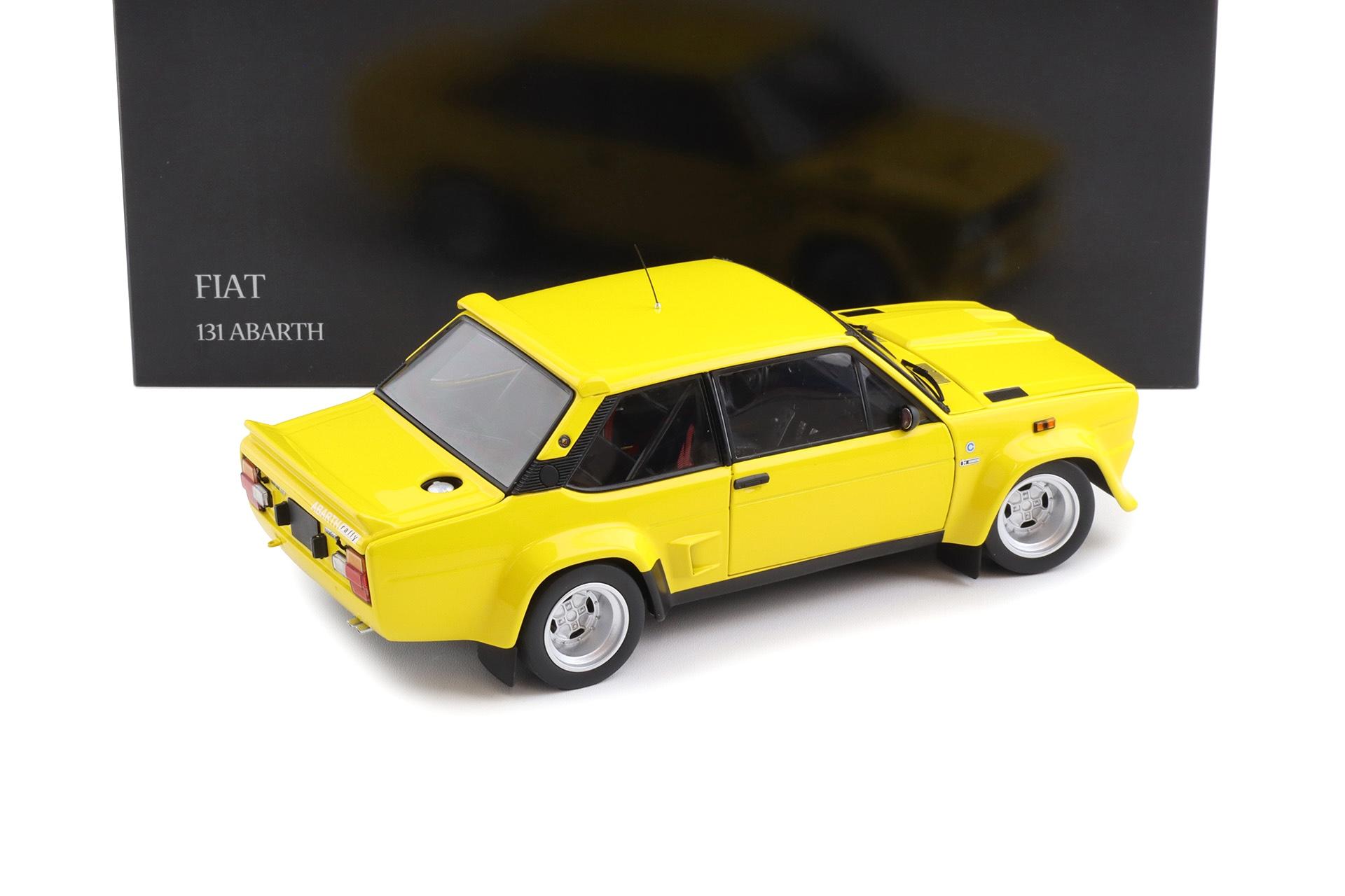 1:18 Kyosho Fiat 131 Abarth Stradale 1974 yellow 08376Y