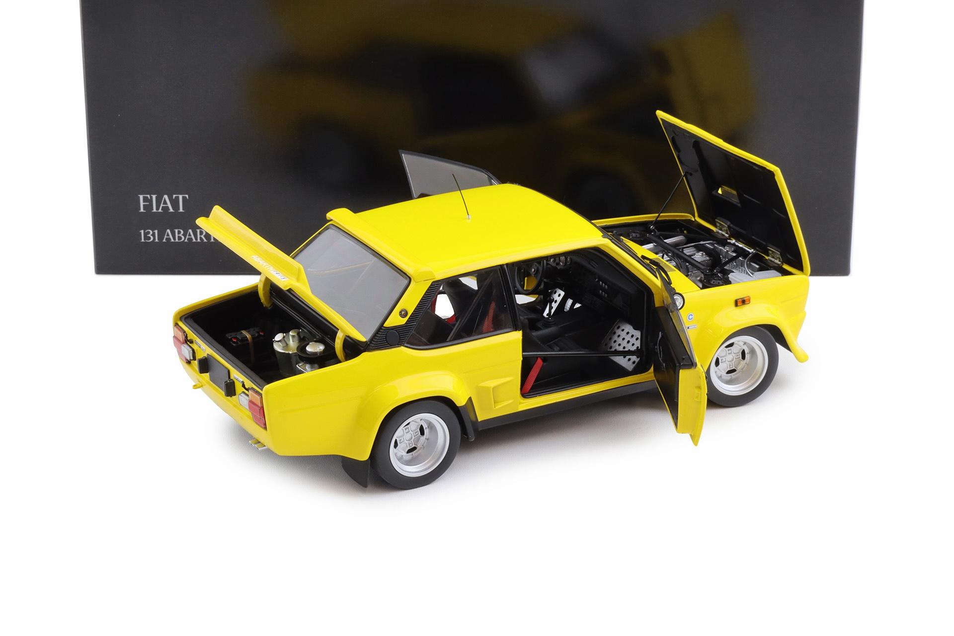 1:18 Kyosho Fiat 131 Abarth Stradale 1974 yellow 08376Y