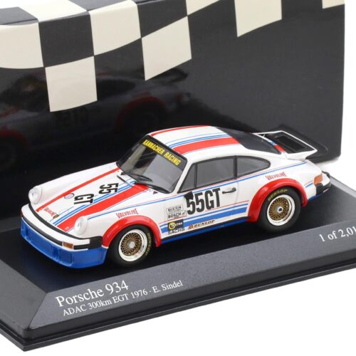 1:43 Minichamps Porsche 934 ADAC 300km Nürburgring EGT 1976 Eberhard Sindel