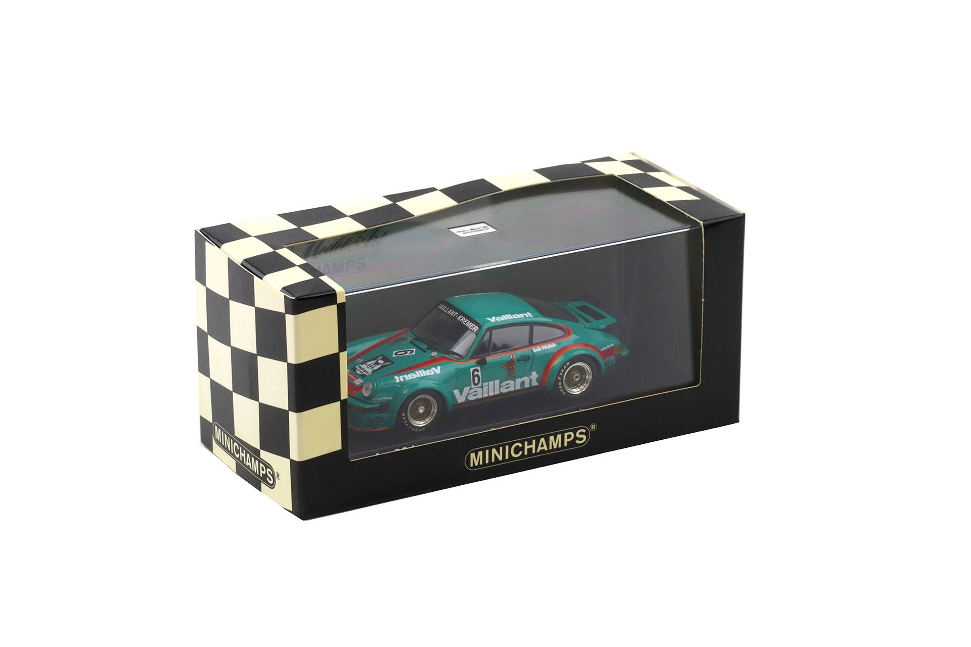 1:43 Minichamps Porsche 934 Winner Norisring DRM 1976 Vaillant #6 Bob Wollek
