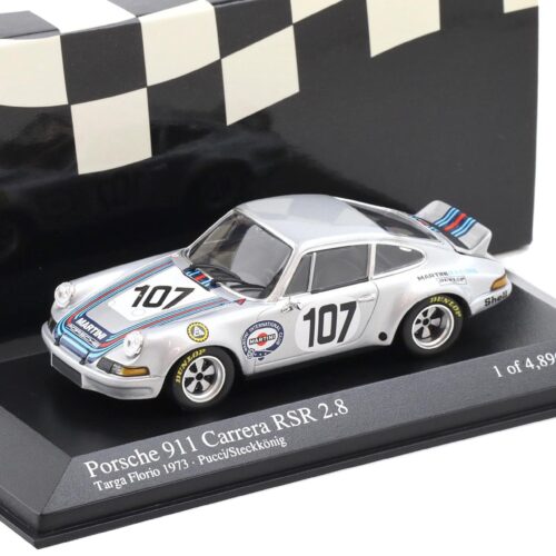 1:43 Minichamps Porsche 911 RSR 2.8 Targa Florio 1973 Martini #107 Pucci/Steckkönig