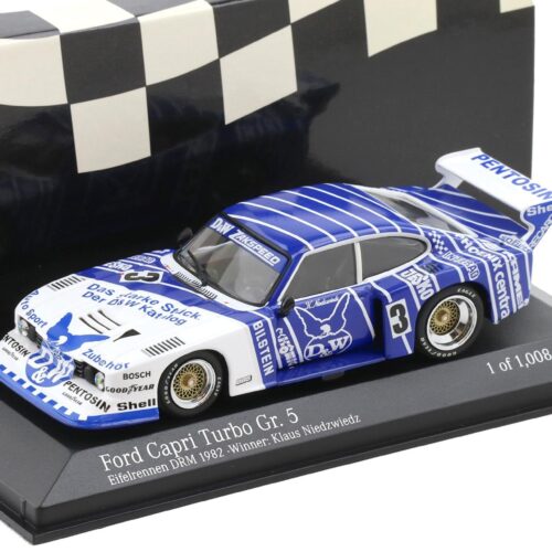 1:43 Minichamps Ford Capri Turbo Gr.5 Team Zakspeed Eifelrennen DRM 1982 Niedzwiedz